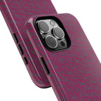 Pink Textured Wireless Charging Case | Premium Slim Dual-Layer Protective iPhone Cover