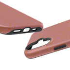Protective iPhone 18 Pro Max Case With Terracotta Geometric MagSafe Impact Resistance