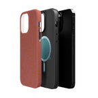 Protective iPhone 18 Pro Max Case With Terracotta Geometric MagSafe Impact Resistance