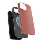 Protective iPhone 18 Pro Max Case With Terracotta Geometric MagSafe Impact Resistance