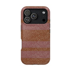 Striped Leather-Texture Magnetic Phone Case — Impact-Resistant iPhone Cover, camera opening wireless charging iphone 18 pro max case