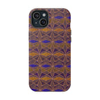 Phone Case — Geometric Tribal Pattern Magnetic Impact-Resistant Case, Fractyl impact resistant iphone 16 pro case displaying a durable printed shell and smooth side access.