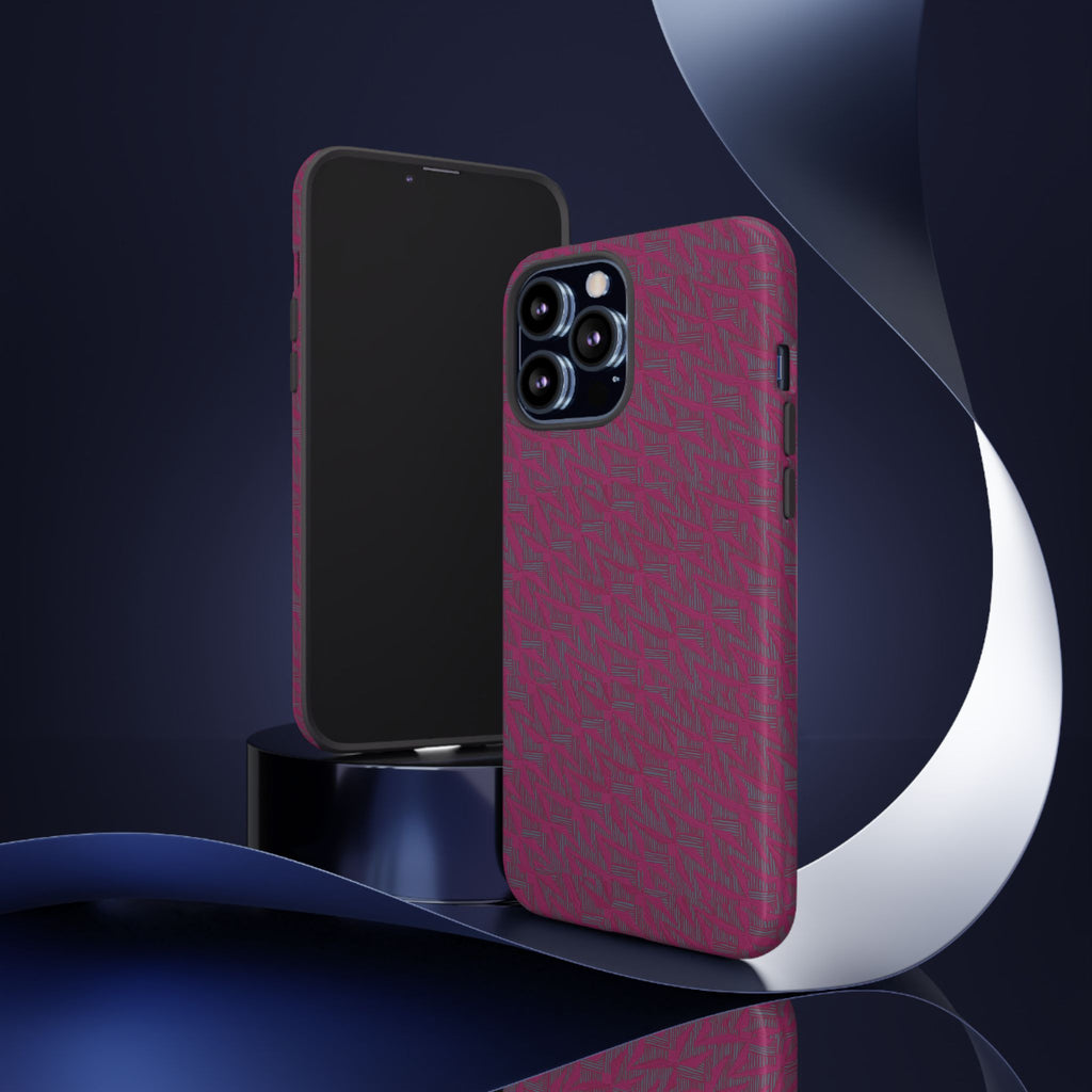 Pink Textured Wireless Charging Case | Premium Slim Dual-Layer Protective iPhone Cover
