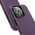 Shockproof Iphone 17 Pro Cover, Purple Geometric Dual-Layer TPU Case, UV-Protected