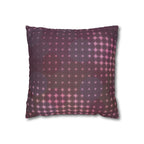 Retro Pink Dot Pattern Pillowcase — Spun Polyester Square Pillow Cover