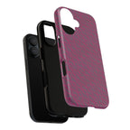 Pink Textured Wireless Charging Case | Premium Slim Dual-Layer Protective iPhone Cover