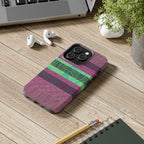 Fractyl Glossy Protective iPhone 18 Pro Max Case – Geometric Teal Shockproof Design