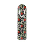 Strawberry Pattern Metal Bookmark — Retro Fruit Design Reading Accessory