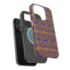 Fractyl Impact Resistant Iphone 16 Pro Case - Geometric Tribal Magnetic MagSafe Cover