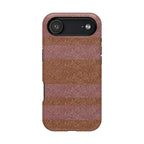Striped Leather-Texture Magnetic Phone Case — Impact-Resistant iPhone Cover, detailed wireless charging iphone 18 pro max case