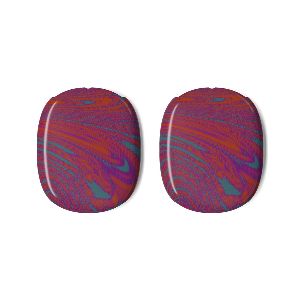 Psychedelic AirPods Case For AirPods Max, Colorful Swirl Polycarbonate Snap-On Shells with lightweight protective airpods max earcup covers