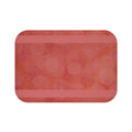 Coral Glow Bath Mat — Soft Blush Bokeh Bathroom Rug featuring a warm coral palette with watercolor-like circles, an elegant absorbent bathroom rug for your bathroom decor.