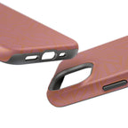Protective iPhone 18 Pro Max Case With Terracotta Geometric MagSafe Impact Resistance