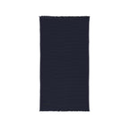 Waffle Cotton Throw Blanket — Embroidered "Home" Accent Throw