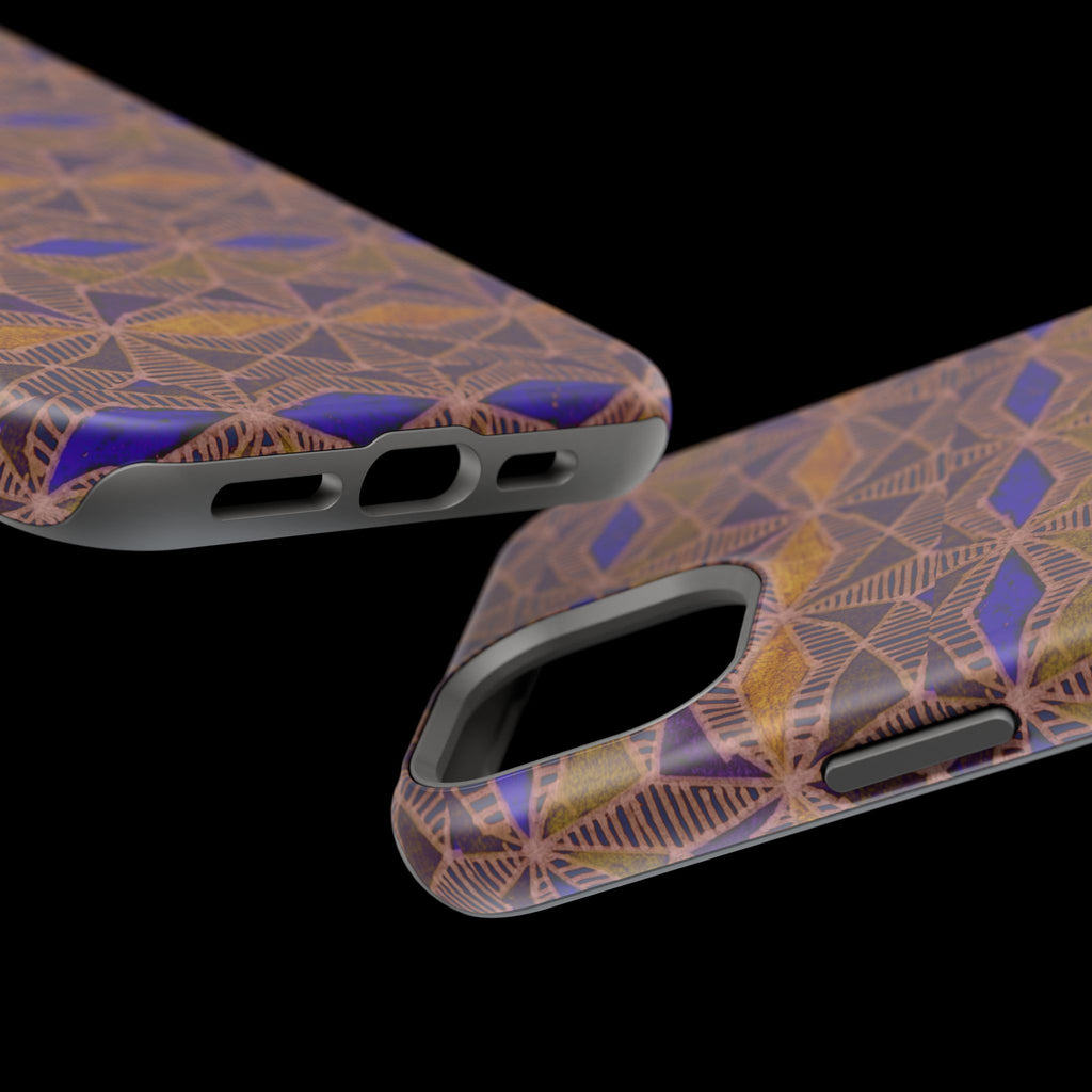 Fractyl Impact Resistant Iphone 16 Pro Case - Geometric Tribal Magnetic MagSafe Cover