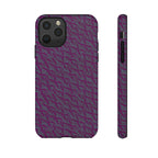 Purple Geometric Tough Phone Case — Protective Slim Phone Cover, camera-compatible back design, shockproof iphone 17 pro cover