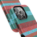 Fractyl MagSafe Compatible iPhone 18 Pro Max Case, Teal Coral Impact-Resistant Magnetic Cover