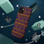 Phone Case — Geometric Tribal Pattern Magnetic Impact-Resistant Case, Fractyl impact resistant iphone 16 pro case shown with precise side controls and durable printed finish.