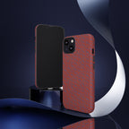 Wireless Charging iPhone 17 ProMax Case – Rugged Red Pebble Texture Shockproof Cover