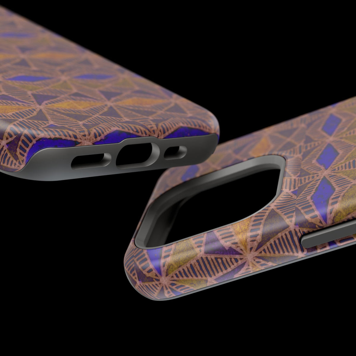 Fractyl Impact Resistant Iphone 16 Pro Case - Geometric Tribal Magnetic MagSafe Cover