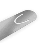 Lemon Geometric Metal Bookmark — Green Patterned Page Marker