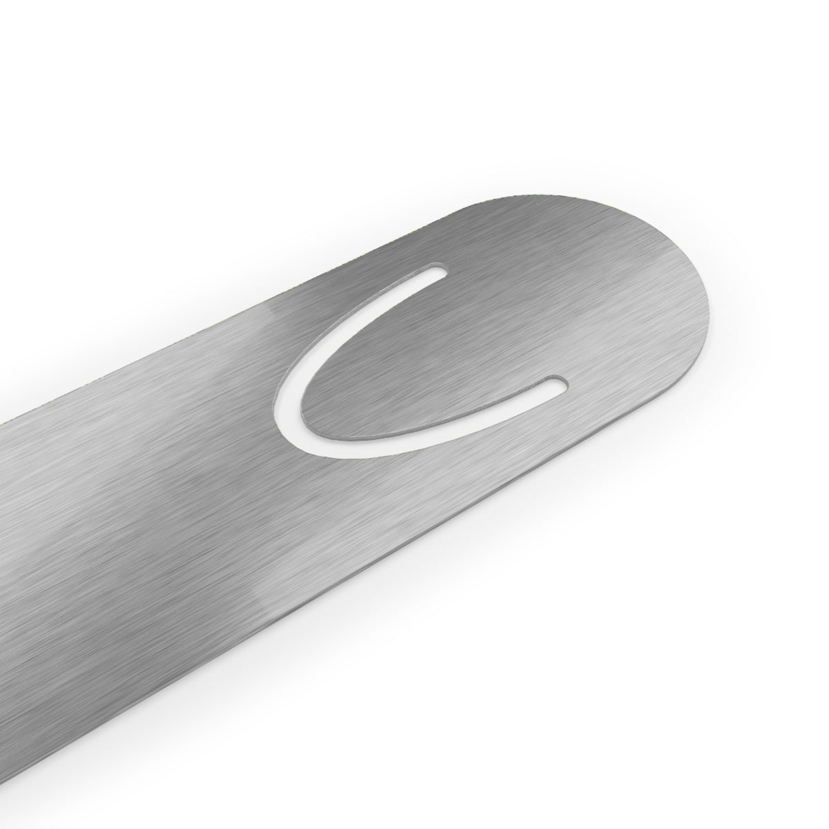 Lemon Geometric Metal Bookmark — Green Patterned Page Marker