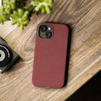 Wireless Charging iPhone 17 ProMax Case – Rugged Red Pebble Texture Shockproof Cover