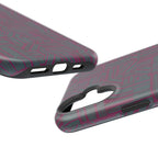 Slim Protective iPhone 16 ProMax Case With MagSafe, Dual-Layer Plum Geometric Design
