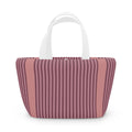 Striped Pink Lunch Bag – Insulated Tote for Work & School