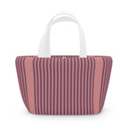 Striped Pink Lunch Bag – Insulated Tote for Work & School