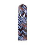 Horse Pattern Metal Bookmark – Geometric Fox & Pony Design, colorful foxy page marker with repeating fox pattern and secure U-shaped slot
