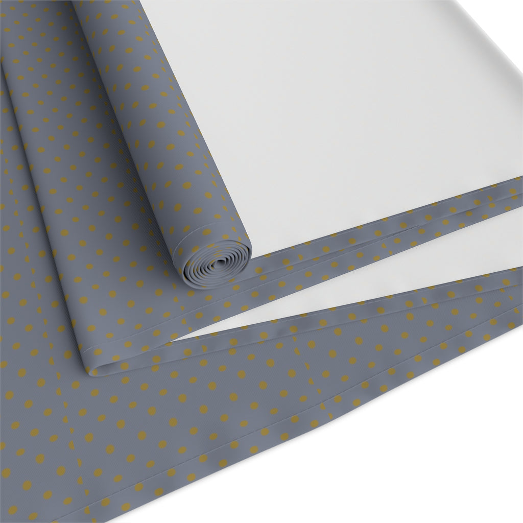 Solid Gray Table Runner — Cotton-Poly Dining Accent