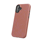 Protective iPhone 18 Pro Max Case With Terracotta Geometric MagSafe Impact Resistance