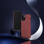 Wireless Charging iPhone 17 ProMax Case – Rugged Red Pebble Texture Shockproof Cover