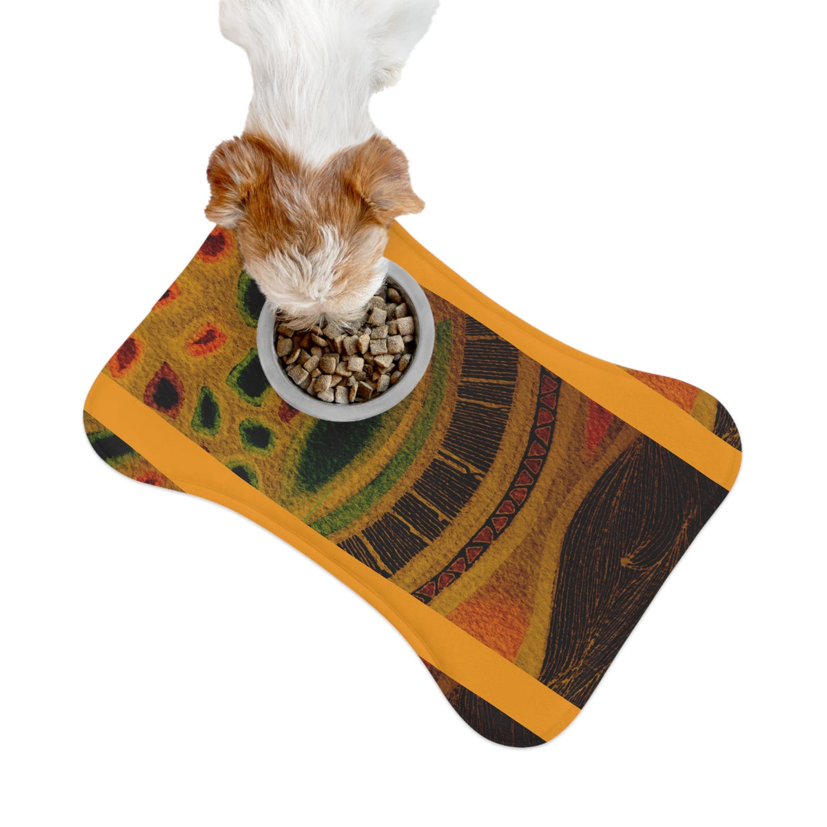 Pet Feeding Mat — Bohemian Sunburst Abstract Design