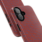 Wireless Charging iPhone 17 ProMax Case – Rugged Red Pebble Texture Shockproof Cover