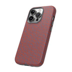 Wireless Charging iPhone 17 ProMax Case – Rugged Red Pebble Texture Shockproof Cover