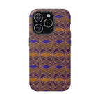 Phone Case — Geometric Tribal Pattern Magnetic Impact-Resistant Case, Fractyl impact resistant iphone 16 pro case with full camera clearance and protective raised rim.