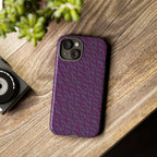 Shockproof Iphone 17 Pro Cover, Purple Geometric Dual-Layer TPU Case, UV-Protected