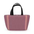 Striped Pink Lunch Bag – Insulated Tote for Work & School