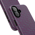 Shockproof Iphone 17 Pro Cover, Purple Geometric Dual-Layer TPU Case, UV-Protected