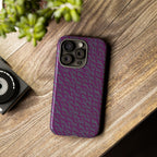 Shockproof Iphone 17 Pro Cover, Purple Geometric Dual-Layer TPU Case, UV-Protected