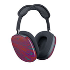 Psychedelic AirPods Case For AirPods Max, Colorful Swirl Polycarbonate Snap-On Shells featuring vibrant airpods max earcup covers