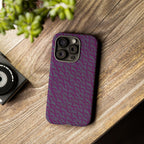 Shockproof Iphone 17 Pro Cover, Purple Geometric Dual-Layer TPU Case, UV-Protected
