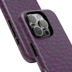 Shockproof Iphone 17 Pro Cover, Purple Geometric Dual-Layer TPU Case, UV-Protected