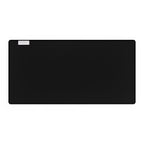 Geometric Teal Desk Mat — Large Patterned Mousepad for Office & Gaming, gaming desk mat shown from the underside with a black non-slip rubber base