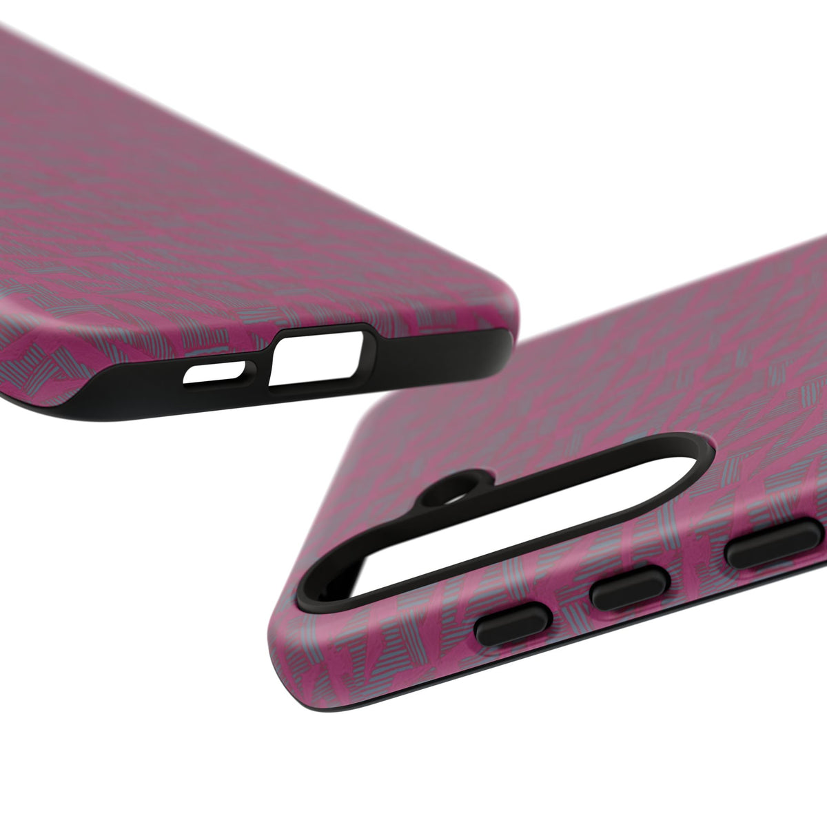Pink Textured Wireless Charging Case | Premium Slim Dual-Layer Protective iPhone Cover