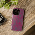 Pink Textured Wireless Charging Case | Premium Slim Dual-Layer Protective iPhone Cover
