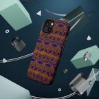 Phone Case — Geometric Tribal Pattern Magnetic Impact-Resistant Case, Fractyl impact resistant iphone 16 pro case featuring vivid pattern continuity around the sides.
