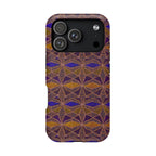 Phone Case — Geometric Tribal Pattern Magnetic Impact-Resistant Case, Fractyl impact resistant iphone 16 pro case with smooth buttons, ports, and camera access.